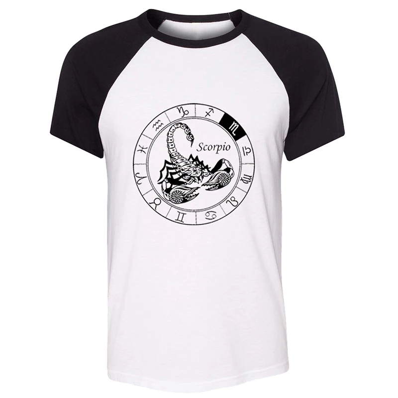 Созвездие Скорпион Дева рыбы Стрелец весы Рак Дизайн Летняя мужская футболка с