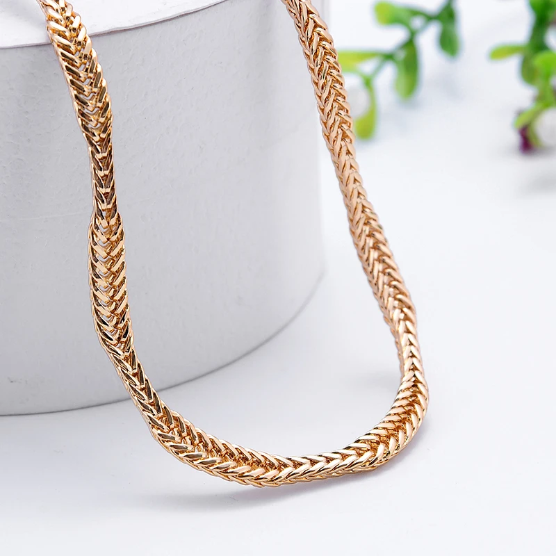 Имитация золота ювелирные изделия necklac не выцветают Материал: металл Цвет: золото