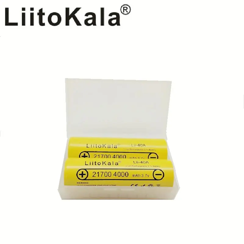 2 14 шт. LiitoKala Lii 40A оригинальные 21700 4000 мАч перезаряжаемые батареи и сигареты serve