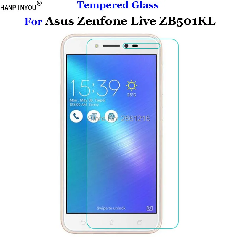 Закаленное стекло 9H 2.5D для Asus Zenfone Live ZB501KL Премиум Защитная пленка экрана 3 Go 5 0