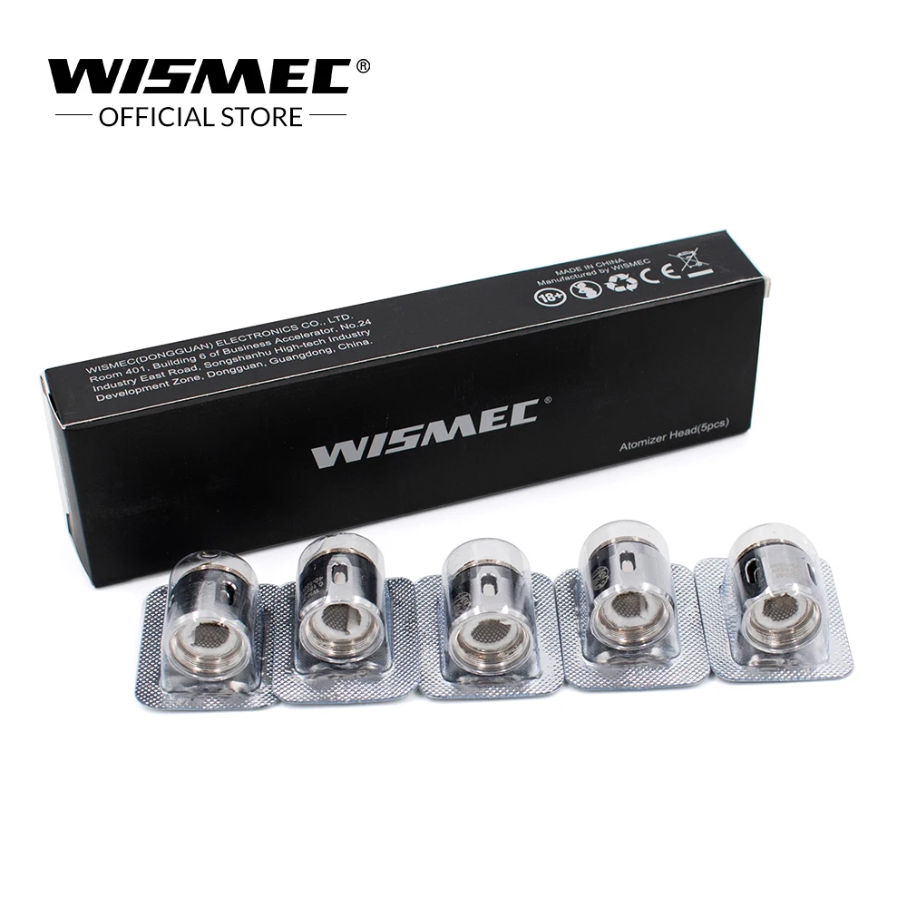 Оригинальная головка Wismec WM M 100 Ом (5 шт./лот) Сменная Головка Катушки работает на 40