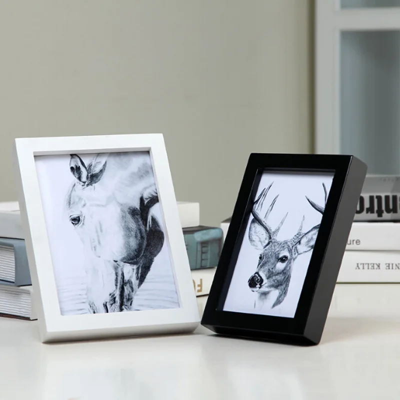 Wall or Desk Dual Use Wood Photo Frame 5/6/7/8/10/11/12 inch Rectangle Picture Frames Birthday Wedding Gift | Дом и сад