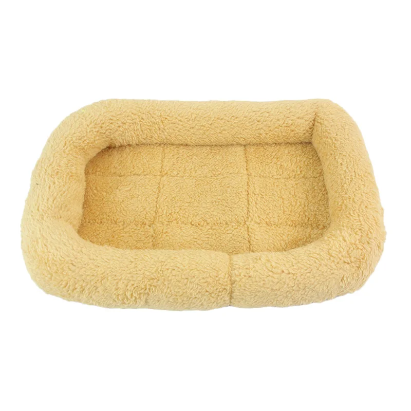 Yellow long mat Большая кровать для собак большой размер Подушка для домашних животных теплая Лежанка золотой ретривер клетка коврик; домик для кошек коврик маленький, средний и большая клетка для собаки - Цвет: Yellow long mat