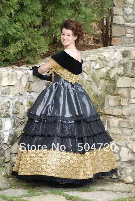 1890s Викторианский готический корсет/бальное платье в стиле Southern Belle для