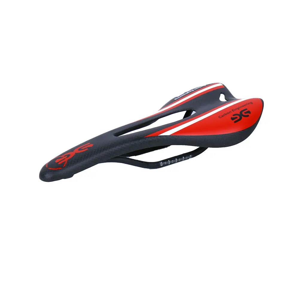 Red Matte ELITAON седло из углеродного волокна для велосипеда, шоссейные/MTB седла, Велосипедное Сиденье, подушка для велосипеда, широкие велосипедные сиденья, 3 к, матовое, 275*125 мм, велосипедное седло - Цвет: Red Matte