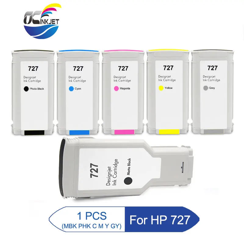 

OCINKJET For HP 727 Remanufactured Ink Cartridge For HP DesignJet T1530 T920 T1500 T2500 T930 T2530 Printer With Chip