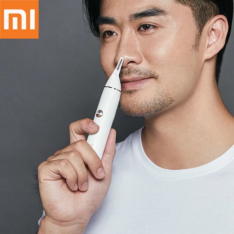 Оригинальный триммер для волос в носу Xiaomi youpin бритва бровей и ушей машинка