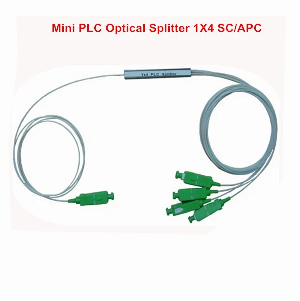 Оптоволоконный сплиттер типа мини 5 шт./лот Оптический Сплиттер PLC соединитель 1X4