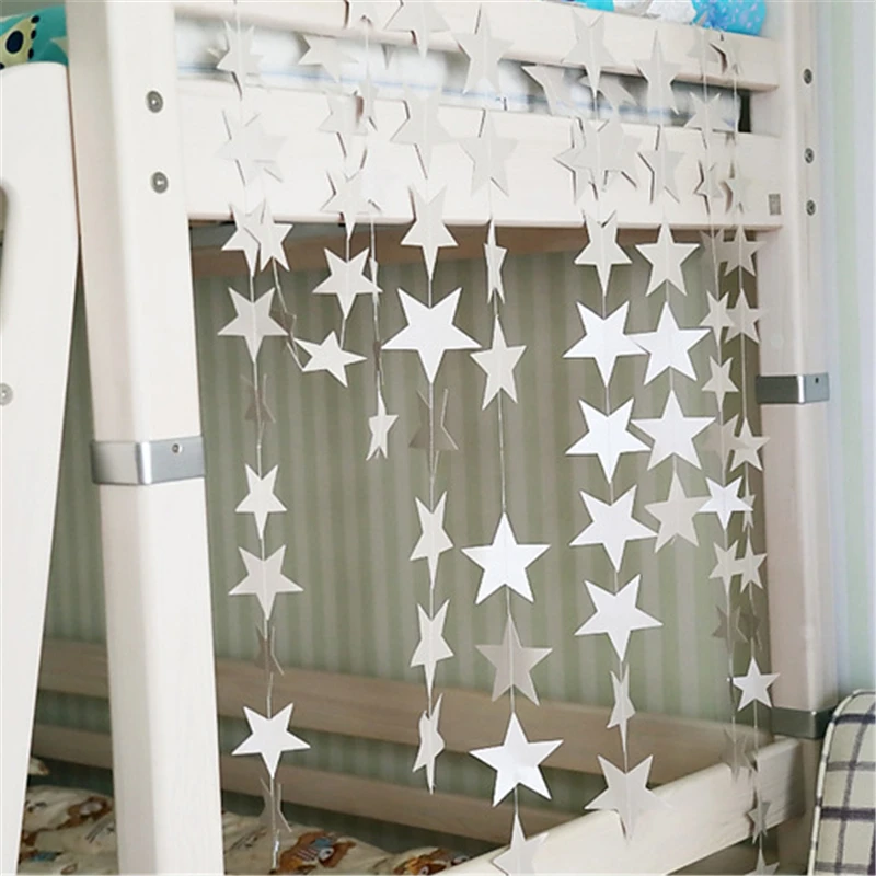 Гирлянда с блестками и звездами 4 м|props photobooth|props decorationprops wedding |