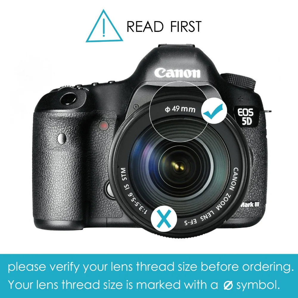 Neewer 49 мм CPL круговой поляризационный фильтр с многослойным покрытием + Ткань для