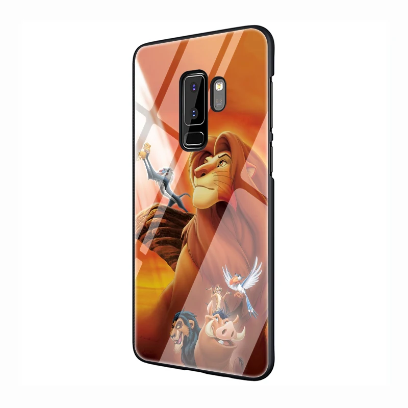 G11 Король Лев закаленное Стекло чехол для телефона для samsung S7 край S8 S9 S10 Plus Note 8 9 A10 20 30 40 50 60 70 - Цвет: G11