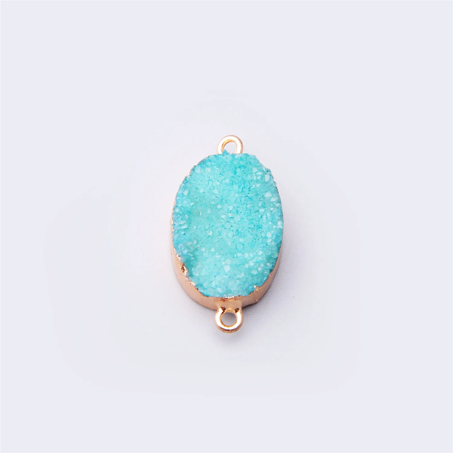 Натуральный белый кулон agates Druzy Slice соединители Позолоченные синие Агаты Drusy подвеска соединитель Подвески ожерелье в поисках розового drusy
