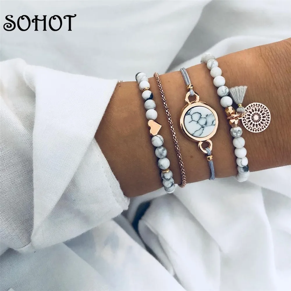 SOHOT винтажные роскошные белые турецкие камни новая распродажа полые круглые