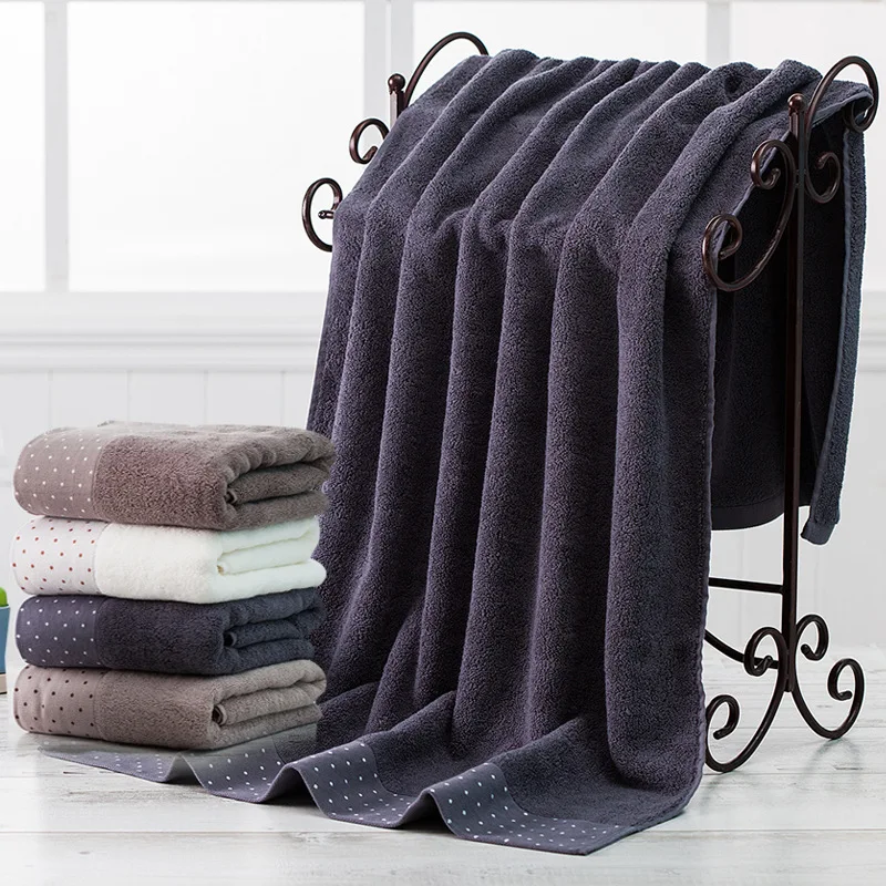 3PCS/Set high quality Cotton bathTowel Set Absorbent face Beach Towel for Adults home bathroom white gray Towels