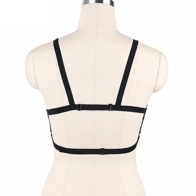 Бюстгальтер JLX. С бретельками женское сексуальное бондажное белье черное