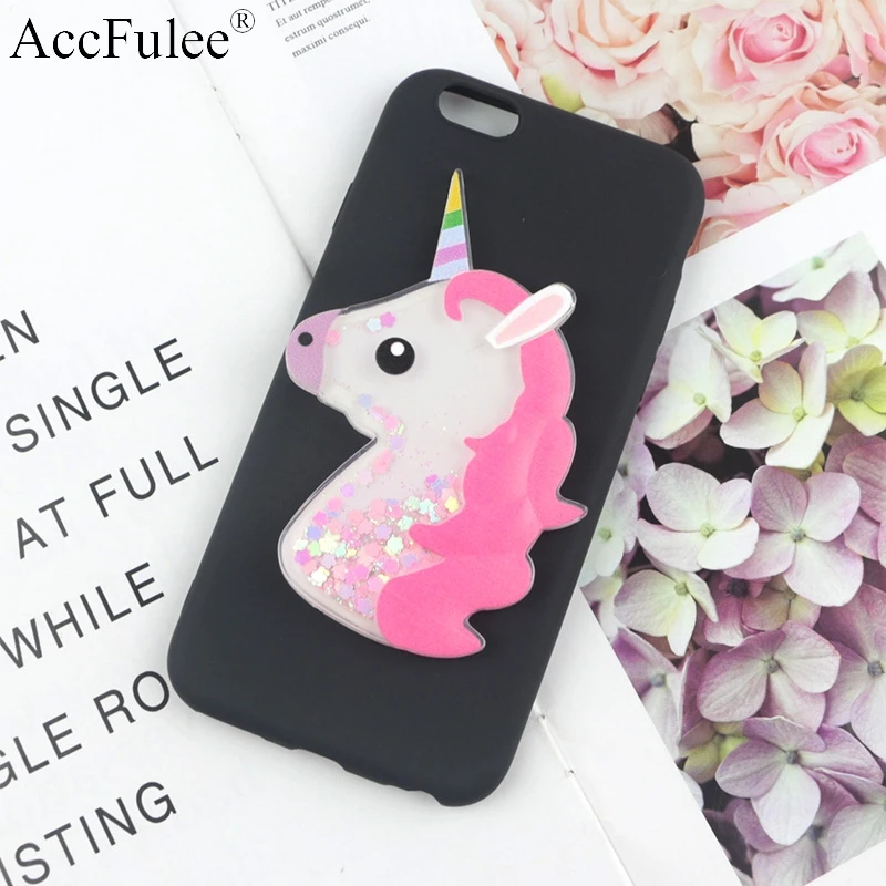 PinkHorse Black Bling с милой лошадкой и чехол для Nokia на возраст 1, 2, 3, 5, 6,, 7 Plus, 8, 9, динамический с блестками и жидкостью с лошадью мягкий чехол из термополиуретана - Цвет: PinkHorse Black