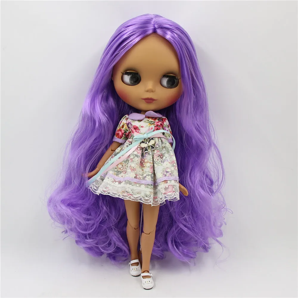 Ледяной DBS Blyth кукольные 1/6 30 см bjd черная матовая искусственная кожа с уход за