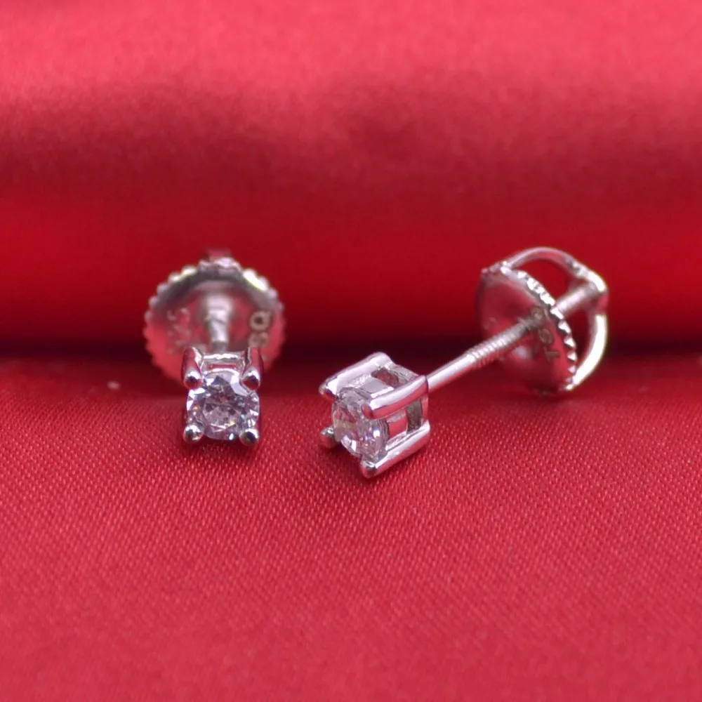 

Серьги-гвоздики из серебра 925 пробы с фианитом, 3 мм