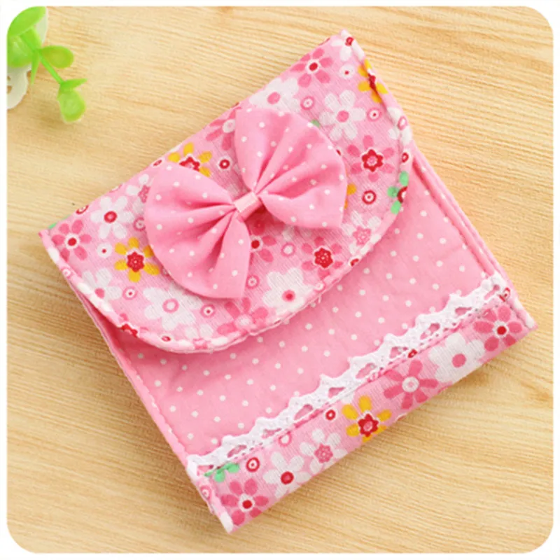 Милая девушка леди хлопка гигиеническая Салфетка Организатор колодки Для женщин