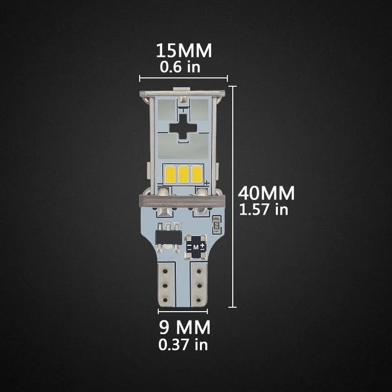NAO T15 светодиодный W16W CANBUS Авто Высокая мощность 6 Вт SMD 3020 12 В Автомобильный задний светильник 921 912 6000K 4300K 921 912 яркий белый резервный светильник