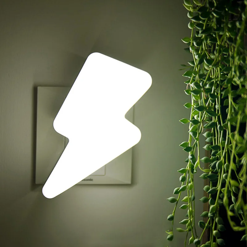 Mycyk newCreative Design lightning сенсор ночник Настенный светильник лампа 220В Электрический