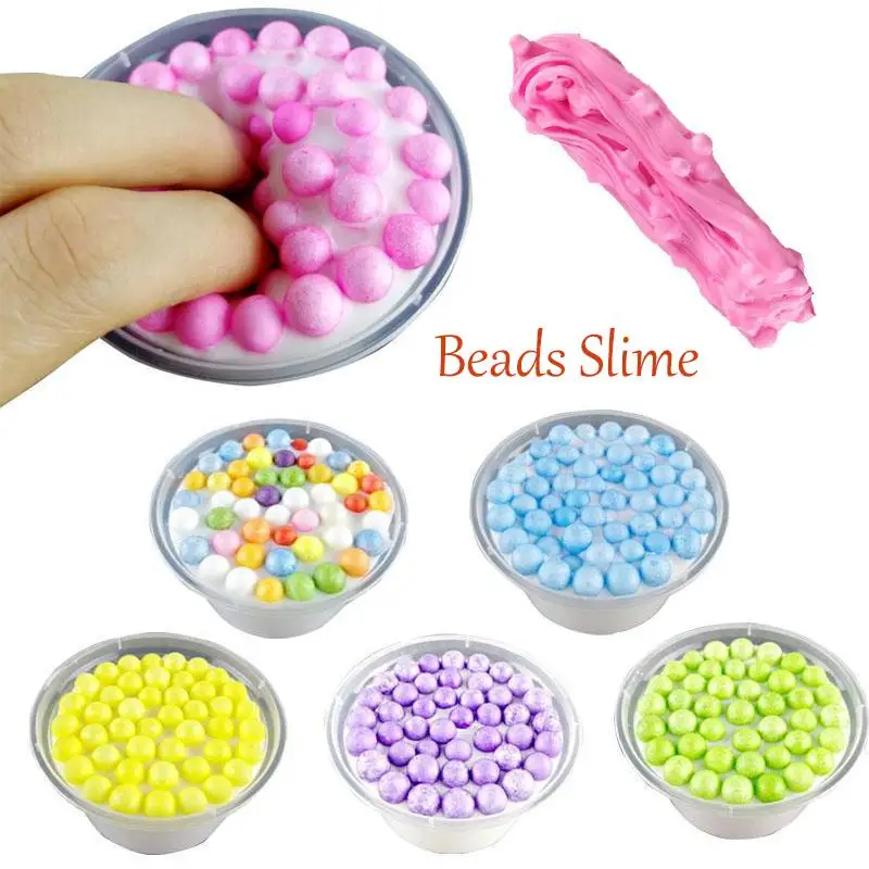 Пушистый слизь пены сжал Cutton бусы Анти Стресс Давление рельеф игрушки для детей |