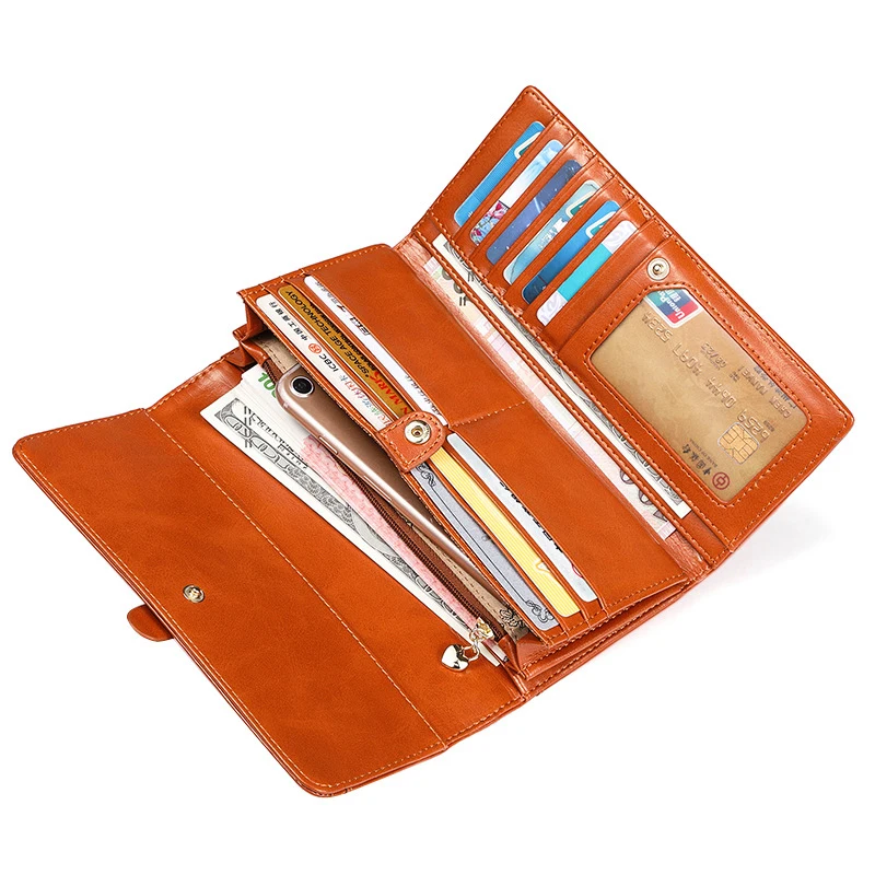 Кошелек женский из натуральной кожи с отделением для карт | Багаж и сумки