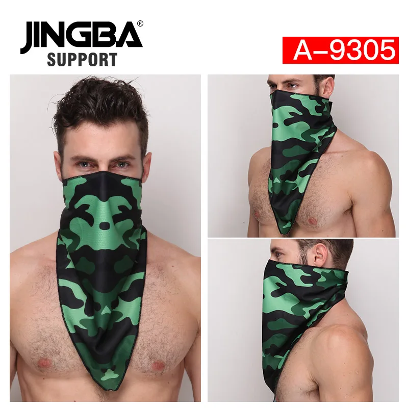 JINGBA поддержка многофункциональная Бандана Маска для лица Для мужчин повязка на голову велосипед велосипедная бандана пиратский платок на голову; Прямая поставка; - Цвет: A-9305