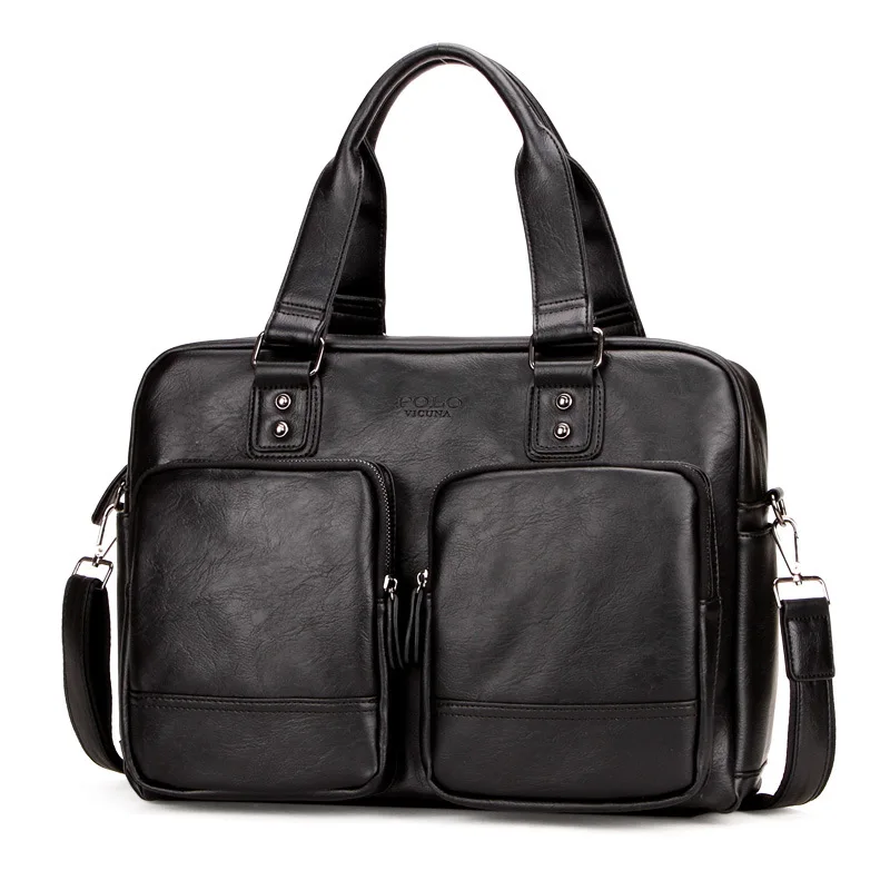 Сумка-мессенджер мужская из натуральной кожи повседневный портфель на плечо