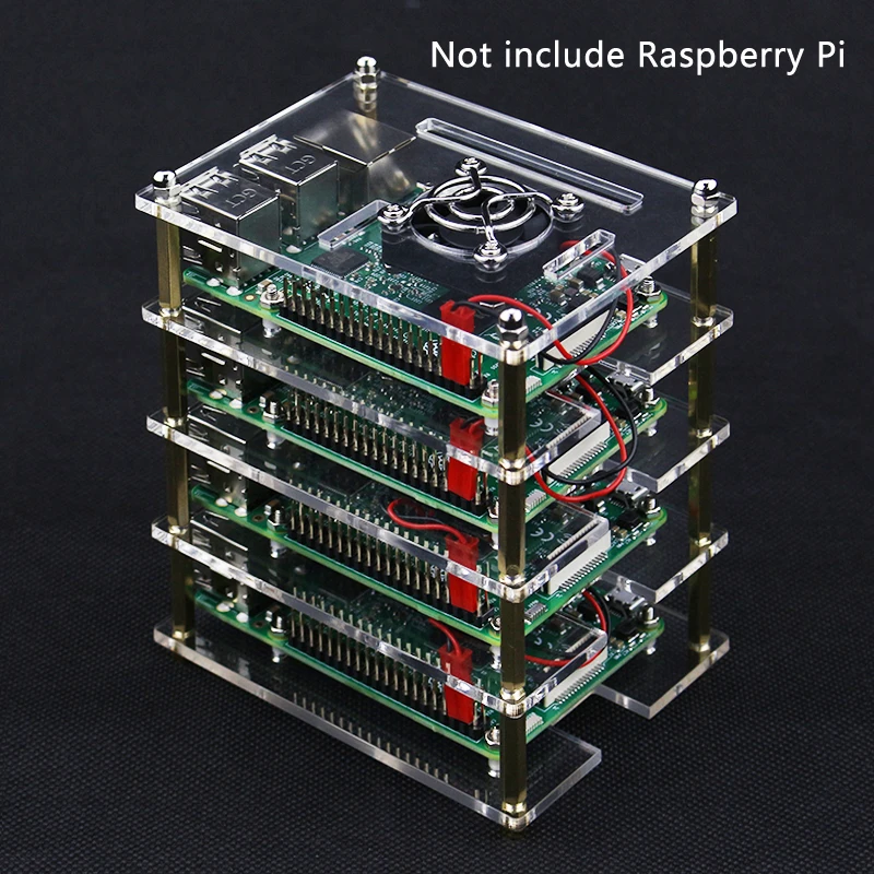 Raspberry Pi 4B акриловый чехол с многослойным покрытием в форме раковины Процессор