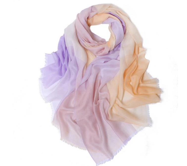 100% козий кашемир пэчворк цветные яркие полосатые женские тонкие шарфы большого