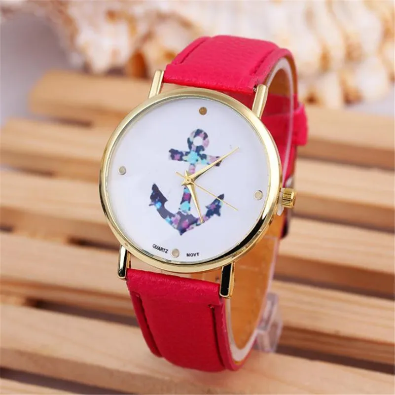 Часы женские кварцевые винтажные с кожаным ремешком|watch f|watch fashionwatch anchor |