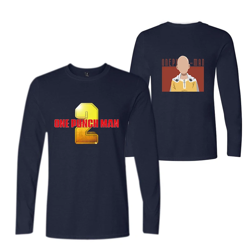One Punch Man Anime Cartoon T-shirts Sports Fashion Men Women T Shirts Casual Tee Shirt Long Sleeve T-shirt Sweatshirts Tops 4XL | Мужская