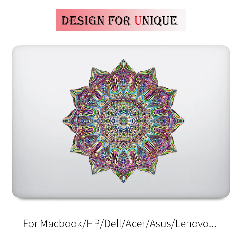 Фантазия мандала цветок ноутбук наклейка для Apple Macbook Наклейка Pro Air retina 11 12 13 15