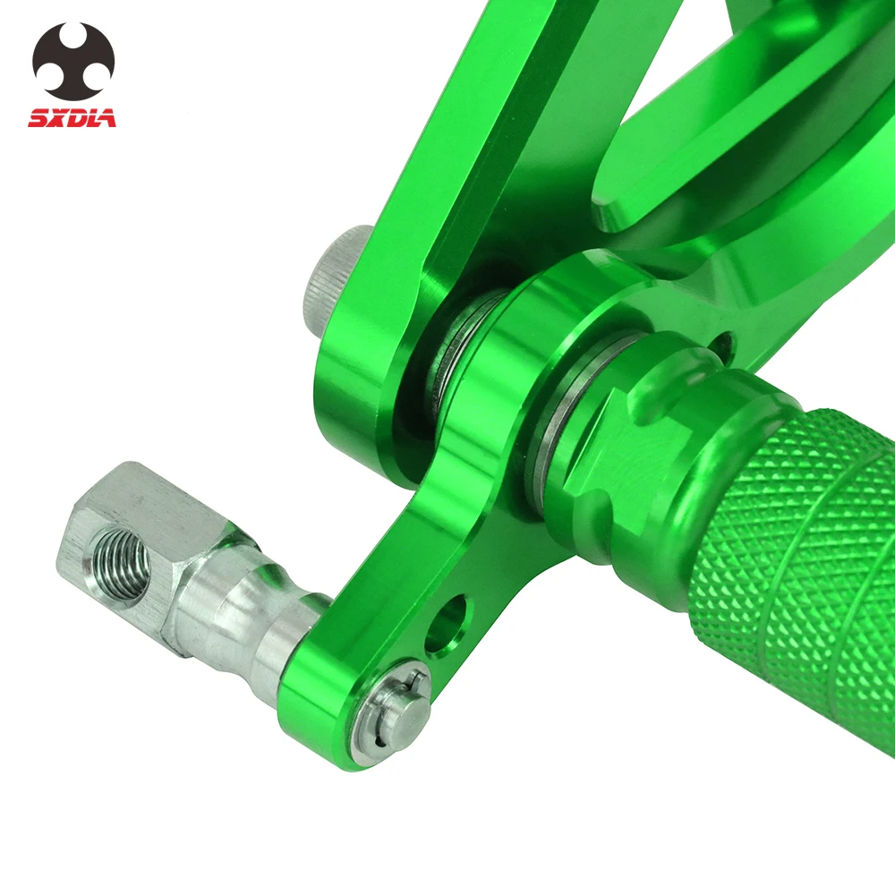 Мотоцикл CNC Регулируемые подножки задний Набор опорные подножки для Kawasaki NINJA ZX6R ZX9R ZX-6R ZX-9R 98-02 ZZR600 1998-2003
