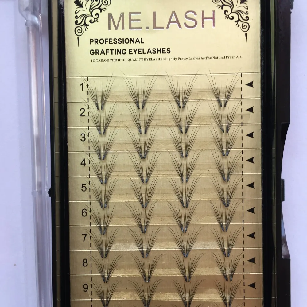 Wholesale ME.LASH 10 trays/lot Butterfly Wings Shape 3D Eyelashes Winged Dovetail Imitate Silk False Mink Individual 7D Eyelash | Красота и