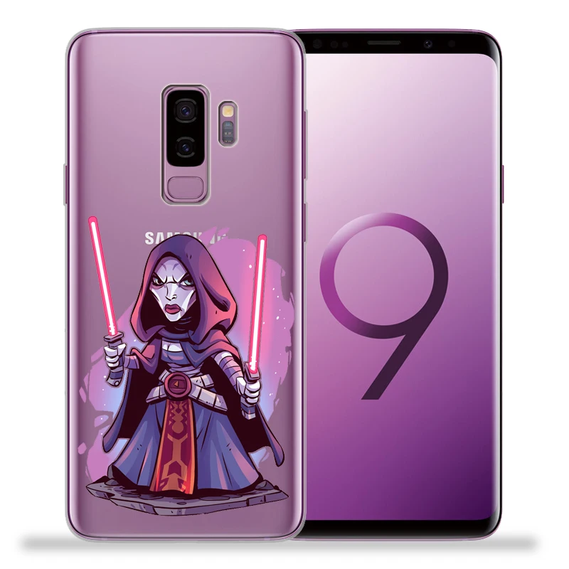 Звездные войны для крышки samsung Galaxy S9 S8 S10 плюс S7 S6 край S10 Lite Примечание 8 9 Дарт Вейдер R2-D2 йода Мягкая Обложка Etui
