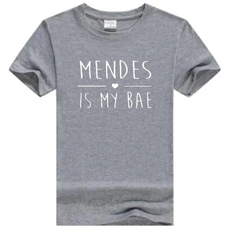 Fashion Tshirt Women Tops Tumblr T-Shirt Shawn Mendes IS My BAE T Shirt Funny Shirts Brand male cotton casual tops camisetas | Мужская