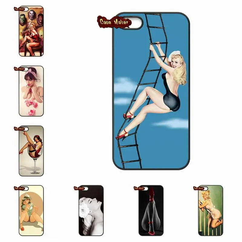 Мэрилин Монро Pin Up Pinup девушка чехол для телефона iPhone X 4 4S 5 5C SE 6 S 7 8 плюс Galaxy J5 J3 A5 A3