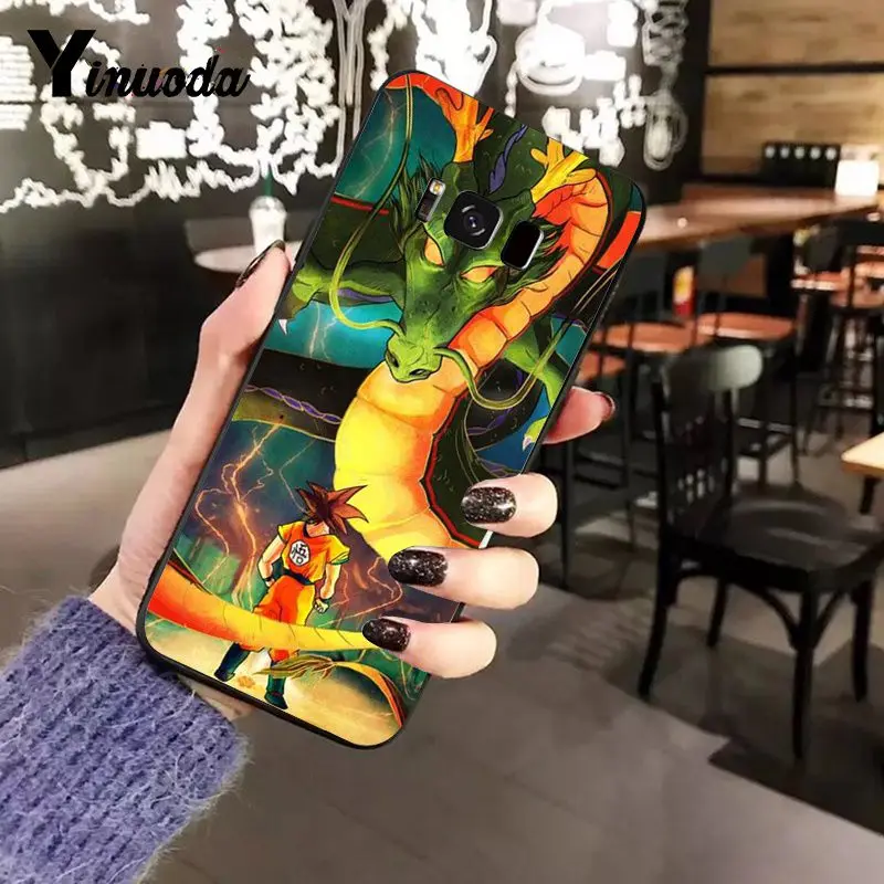 Yinuoda Dragon Ball черный мягкий чехол для телефона Samsung GALAXY Note5 Note3 Note4 Note2 Note7 Note8 Note9 |