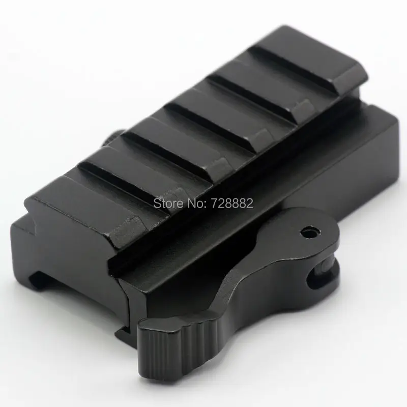 Тактическое быстросъемное крепление QD 5 слотов планки Вивера подходит для 20 мм