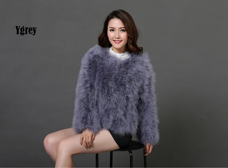Женское пальто ручной работы из 100% натурального страуса настоящий натуральный