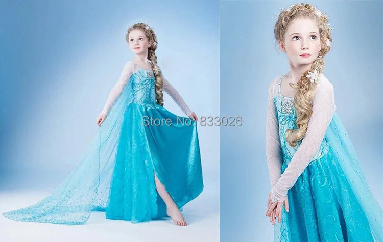 Free shipping High quality New Style dancing dress Elsa Anna beautiful Dress Fashion princess |