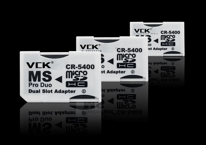 VCK Высокое качество двойной Micro SD TF для карты памяти MS Pro Duo адаптер CR 5400 CR5400|ms pro duo