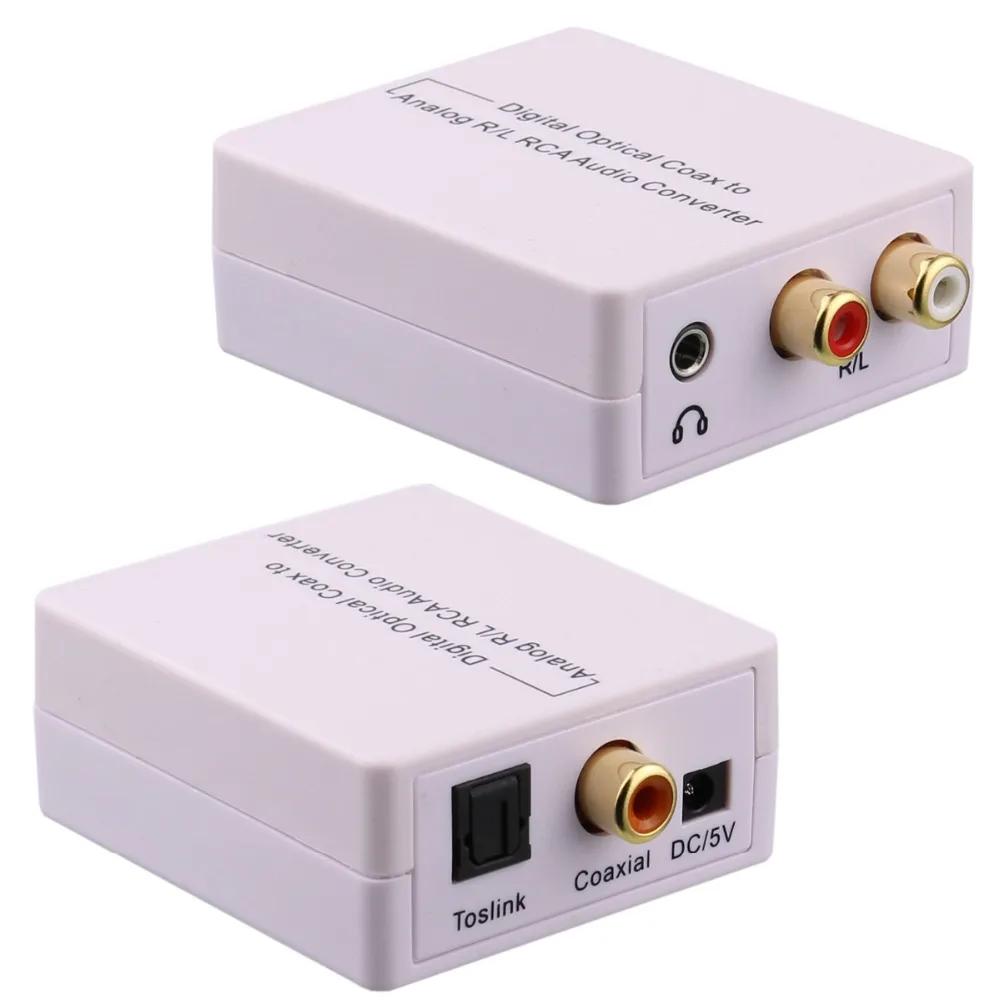 High Quality Digital To Analogue Audio Converter Support Toslink Coaxial Optical Coax to Analog R/L RCA CE FCC |