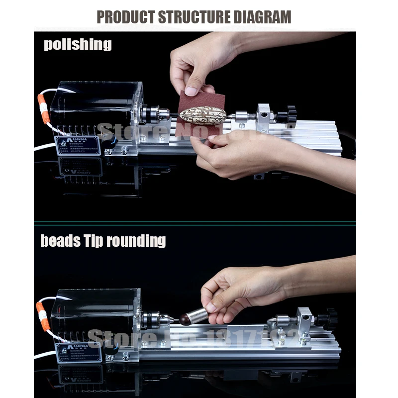 DIY Многофункциональный Токарный станок по дереву мини Токарные станки машины