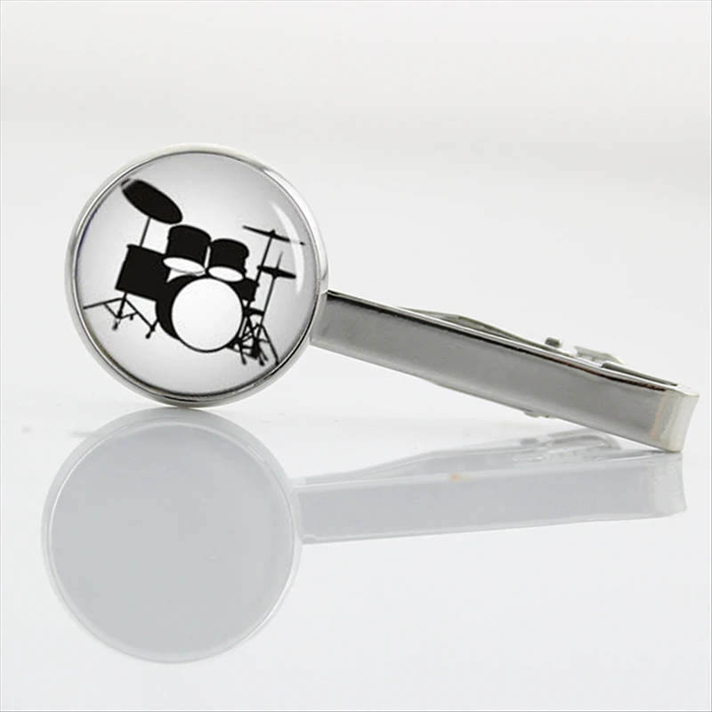 

Promotion Musical instrument tie tacks Drum Kit DJ Mixer Musician Tie Clips Pirate sailing ship city map necktie pin bar T595