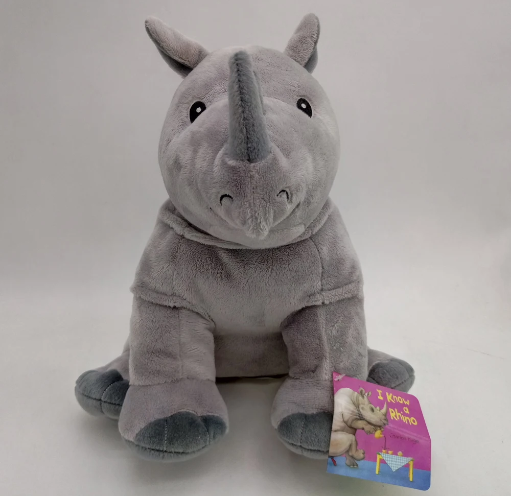 

I Know a Rhino 11"stuffed plush toy doll new