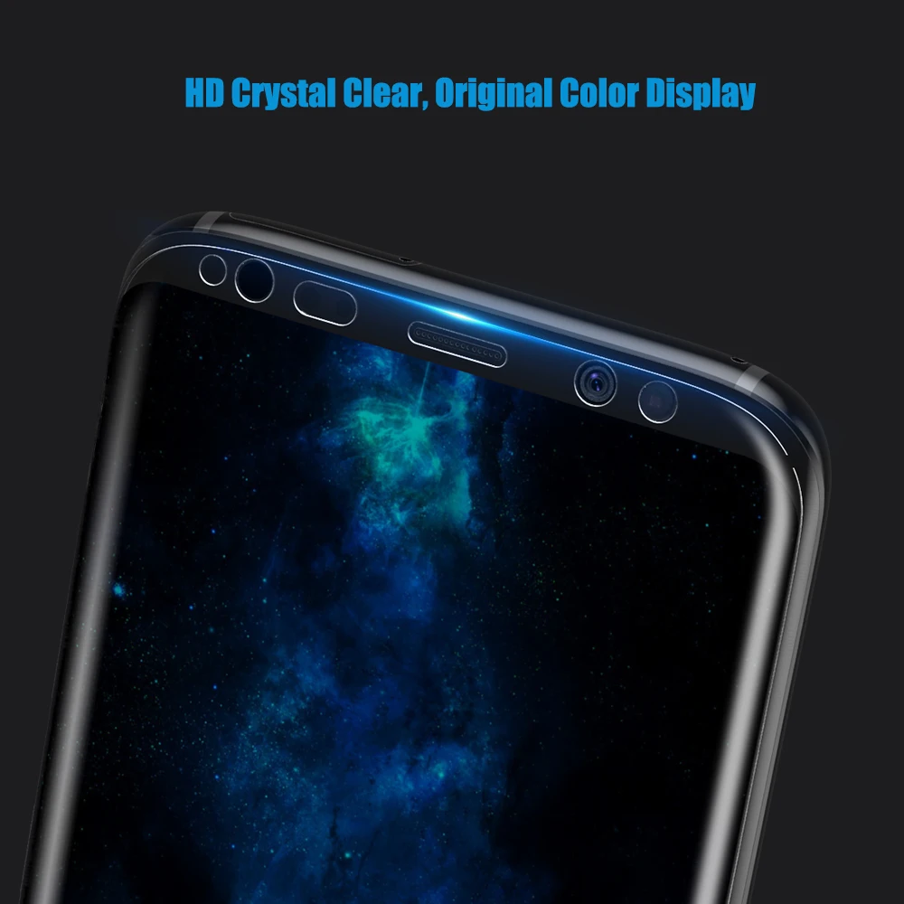 Kisscase для Samsung S8 плюс Экран протектор Мягкий 3D Arc полное покрытие Плёнки чехол Galaxy