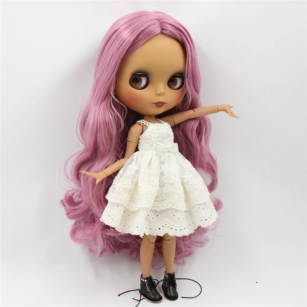 Ледяная кукла DBS Blyth 1/6 bjd игрушка для суставов тела темная кожа матовое лицо